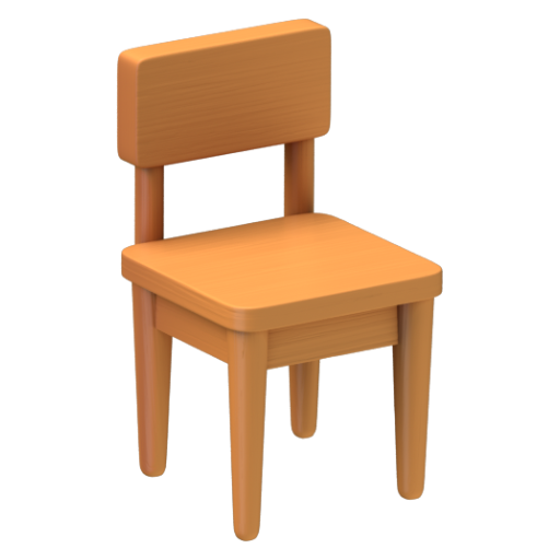 Emoji Ghế 🪑 dạng 3D