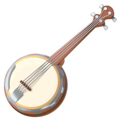 Emoji Đàn banjo 🪕 dạng 3D