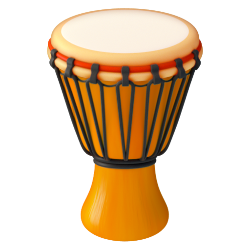 Emoji Trống dài 🪘 dạng 3D