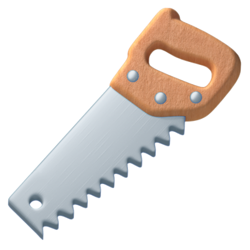 Emoji Cưa mộc 🪚 dạng 3D