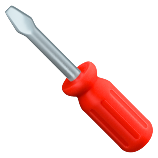 Emoji Tua vít 🪛 dạng 3D
