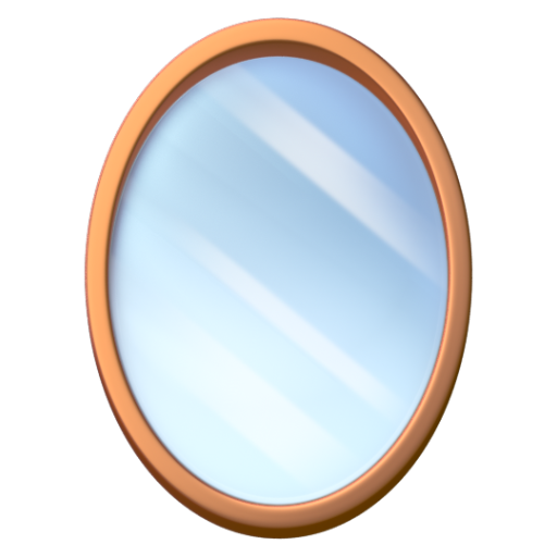 Emoji Gương 🪞 dạng 3D