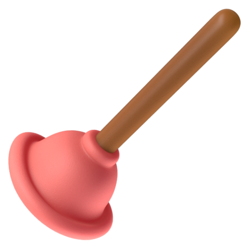 Emoji Dụng cụ thông tắc 🪠 dạng 3D