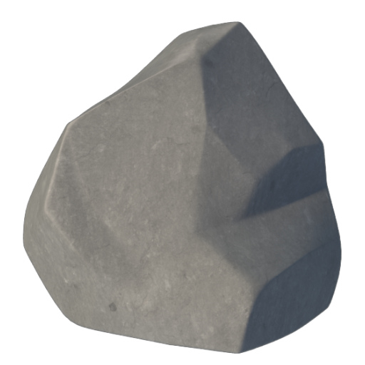 Emoji Đá 🪨 dạng 3D