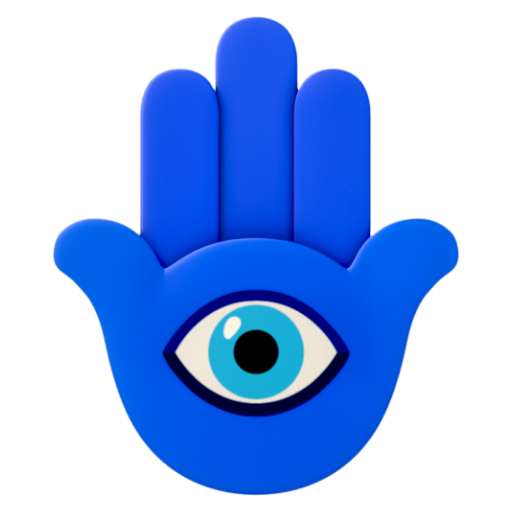 Emoji Hamsa 🪬 dạng 3D