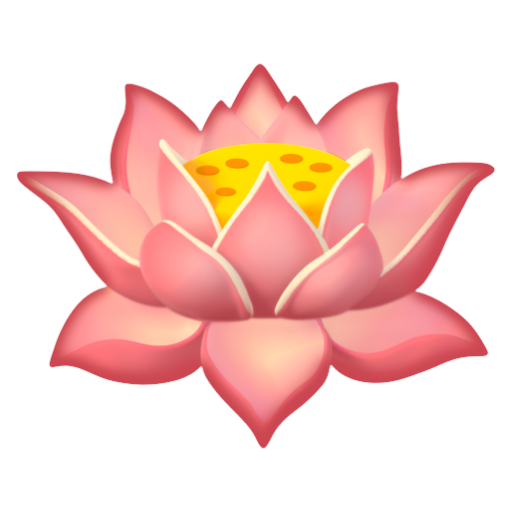 Emoji Hoa sen 🪷 dạng 3D