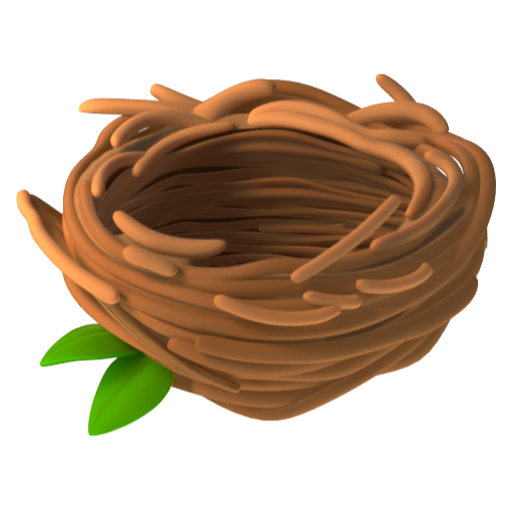 Emoji Tổ trống rỗng 🪹 dạng 3D