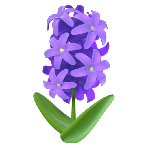 Emoji Lục bình 🪻 dạng 3D