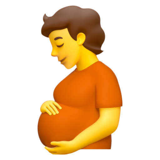 Emoji Người mang bầu 🫄 dạng 3D