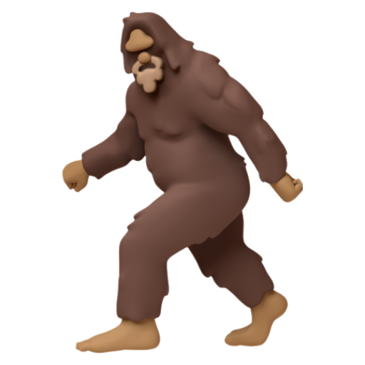 Emoji Sinh vật nhiều lông 🫈 dạng 3D