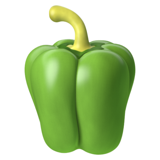 Emoji Ớt chuông 🫑 dạng 3D