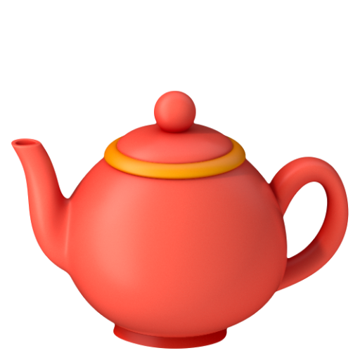 Emoji Ấm trà 🫖 dạng 3D