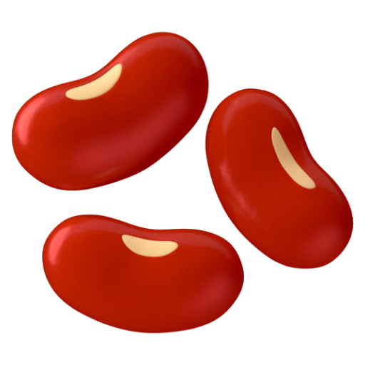 Emoji Hạt đậu 🫘 dạng 3D