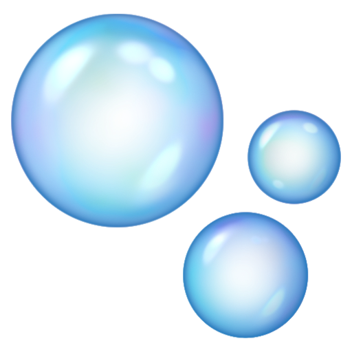 Emoji Bong bóng 🫧 dạng 3D