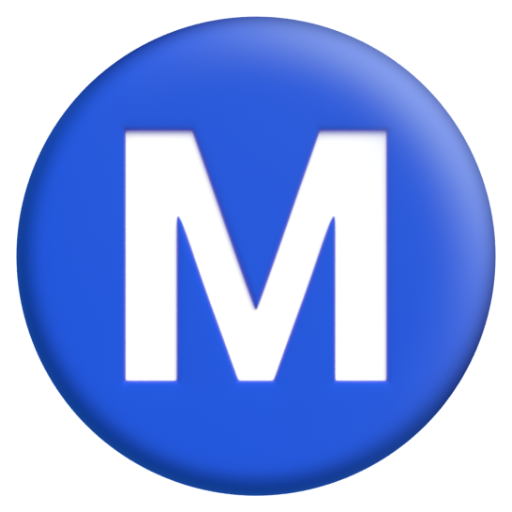 Emoji Chữ M trong vòng tròn Ⓜ dạng 3D