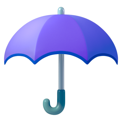 Emoji Cái ô ☂ dạng 3D