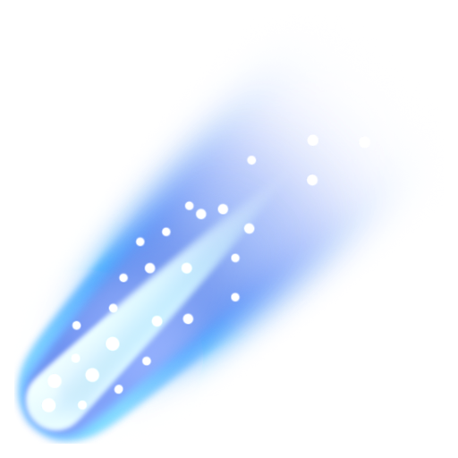 Emoji Sao chổi ☄ dạng 3D