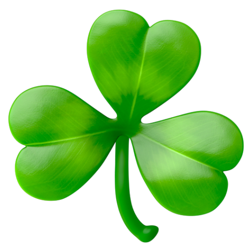 Emoji Cỏ ba lá ☘ dạng 3D