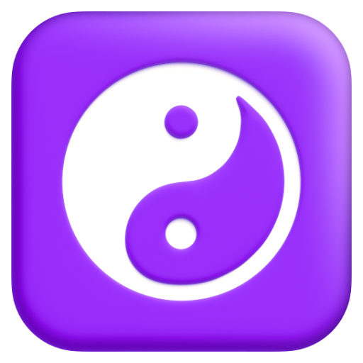 Emoji Âm dương ☯ dạng 3D