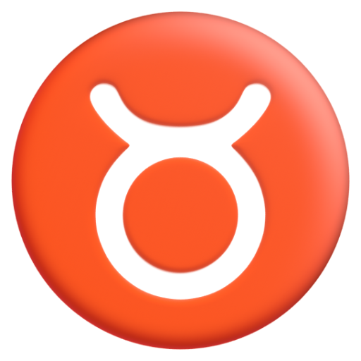 Emoji Cung Kim Ngưu ♉ dạng 3D