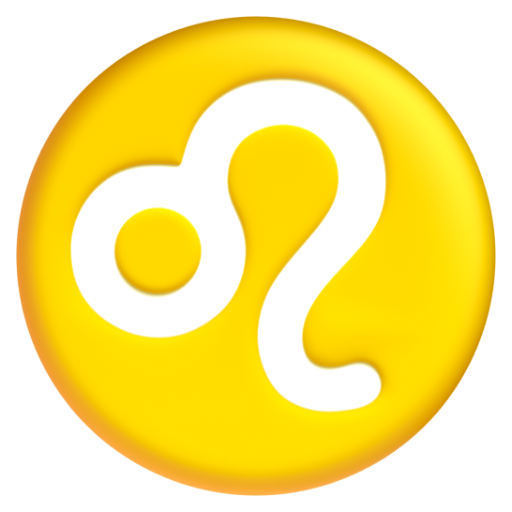 Emoji Cung Sư Tử ♌ dạng 3D