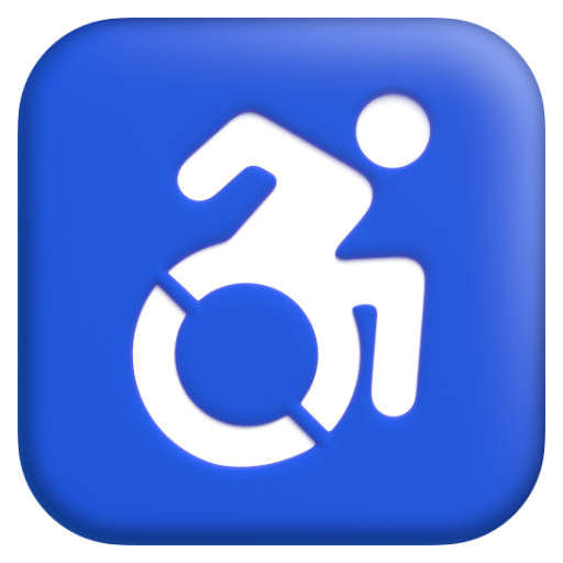 Emoji Biểu tượng xe lăn ♿ dạng 3D