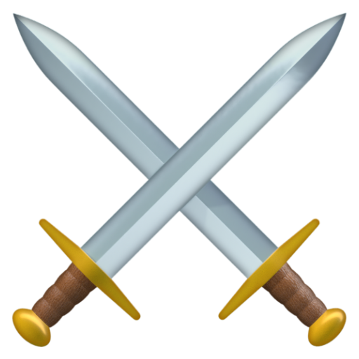 Emoji Kiếm bắt chéo ⚔ dạng 3D