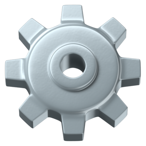 Emoji Bánh răng ⚙ dạng 3D