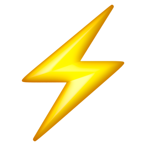 Emoji Điện cao thế ⚡ dạng 3D