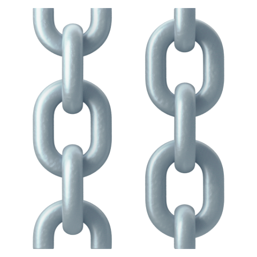 Emoji Dây xích ⛓ dạng 3D