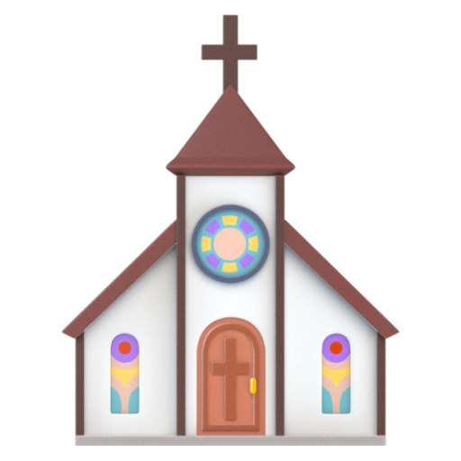 Emoji Nhà thờ ⛪ dạng 3D