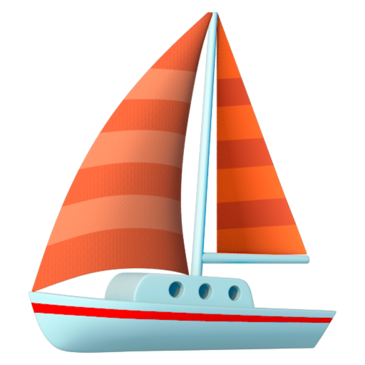 Emoji Thuyền buồm ⛵ dạng 3D