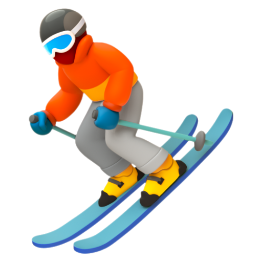 Emoji Người trượt tuyết ⛷ dạng 3D