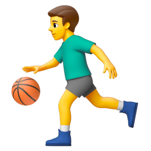 Emoji Người đàn ông chơi bóng ⛹‍♂ dạng 3D