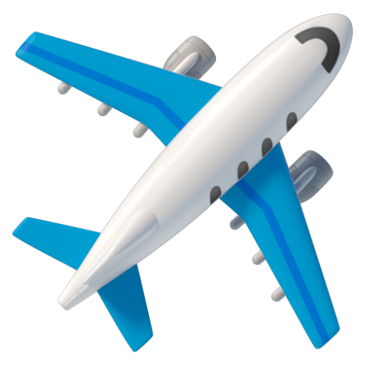 Emoji Máy bay ✈ dạng 3D
