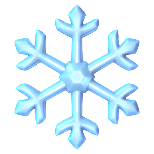 Emoji Bông tuyết ❄ dạng 3D