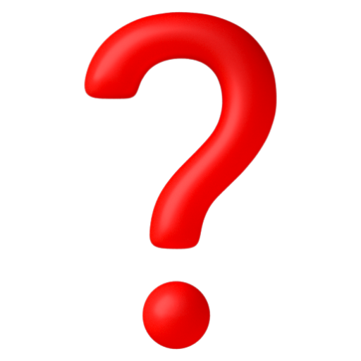 Emoji Dấu chấm hỏi ❓ dạng 3D