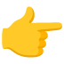 Image of finger pointing emoji