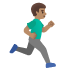 Эмодзи 🏃🏽‍♂️‍➡️ Google