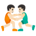 Эмодзи 🤼🏻‍♂️ Google