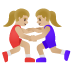 Эмодзи 🤼🏼‍♀️ Google