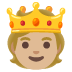 Эмодзи 🫅🏼 Google