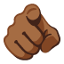 Эмодзи 🫵🏾 Google
