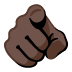 Эмодзи 🫵🏿 Google