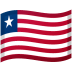 Liberia emoji on Google