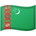 Turkmenistan emoji on Google