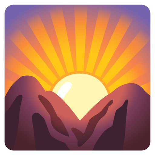 Sunrise Over Mountains emoji