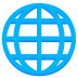 Globe with Meridians emoji on Google