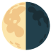 Last Quarter Moon emoji on Google