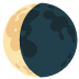 Waning Crescent Moon emoji on Google